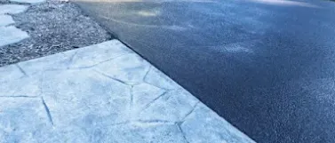 Broom-finished concrete driveway in Lakewood Ranch